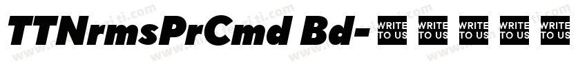 TTNrmsPrCmd Bd字体转换